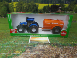 1945 - New Holland Traktor mit Ein-Achs-Güllefass,1:50,neu in OVP