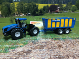 1947 - New Holland t9.860 mit silagewagen,1:50,neu in OVP