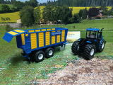 1947 - New Holland t9.860 mit silagewagen,1:50,neu in OVP