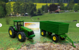 1953 - John Deere Traktor mit Anhänger,neu in OVP,1:50