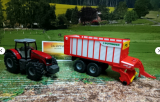 1987- Massey Ferguson mit Pöttinger Jumbo, 1:50, neu in OVP