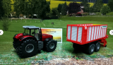 1987- Massey Ferguson mit Pöttinger Jumbo, 1:50, neu in OVP