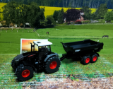 2001-Fendt mit Krampe Muldenipper HP20,1:50,Black Edition,neu