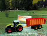 1650-Claas mit Silagewagen,Neuheit, Siku Blister,neu in OVP