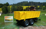 6780 -Joskin Tandem-Achs-Anhänger, gelb,Siku Control,1:32,neu in OVP