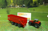1844 - Massey Ferguson mit Anhänger,1:87,neu in OVP