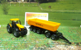 1858 - JCB Traktor mit Dolly und Kippmulde,1:87,neu in OVP