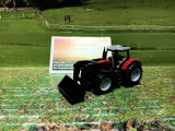 1484 - Massey Ferguson mit Frontlader,Siku Blister,neu in OVP