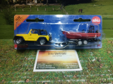 1658 - Jeep mit Anhänger,Siku Blister,neu in OVP