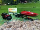 2543 - Pkw mit Anhänger und Motorboot,1:50,neu in OVP