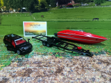 2543 - Pkw mit Anhänger und Motorboot,1:50,neu in OVP
