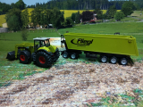 1949 - Claas Traktor mit Frontlader mit Dolly und Fliegt Anhänger,1:50,neu in OVP