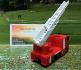 1015 - Feuerwehrdrehleiter,Siku Blister,neu in OVP