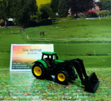 1395 - John Deere mit Frontlader,Siku Blister,neu in OVP