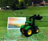 1395 - John Deere mit Frontlader,Siku Blister,neu in OVP