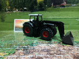 1990 - Fendt 942 Vario mit Frontlader black Edition,1:50,neu in OVP