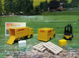 6335 - DHL Logistik Set,neu in Geschenkverpackung,ca.:1:50,7-teilig
