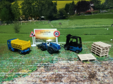 6336 - Geschenkset Baustelle,11-teilig,neu in OVP,ca.:1:50/55