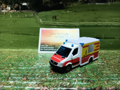 1536-Rettungswagen,Krankenwagen,Siku Blister,neu in OVP