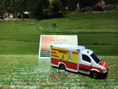1536-Rettungswagen,Krankenwagen,Siku Blister,neu in OVP