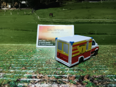 1536-Rettungswagen,Krankenwagen,Siku Blister,neu in OVP