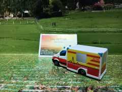 1536-Rettungswagen,Krankenwagen,Siku Blister,neu in OVP