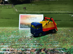 1298 - LKW mit Absetzmulde, Siku Blister, neu in OVP