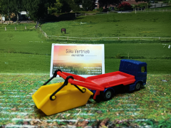 1298 - LKW mit Absetzmulde, Siku Blister, neu in OVP
