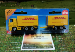 1694-LKW mit Anhänger DHL, Neuheit,neu in OVP,Siku Blister