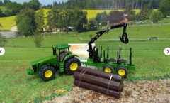 1954 - Traktor mit Forstanhänger,1:50,neu in OVP
