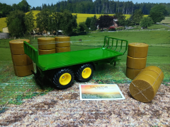 2891 - Siku Farmer Rundballenanhänger,1;32,neu in OVP