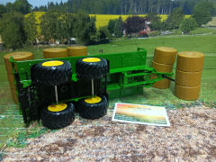 2891 - Siku Farmer Rundballenanhänger,1;32,neu in OVP