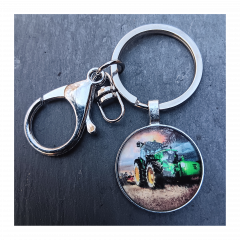 Schlüsselanhänger,Traktor,Oltimer,Retro,neu in Folienverpackung,Durchm.ca.2,5cm,JD