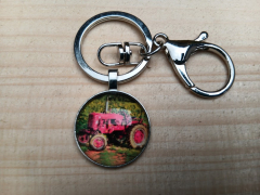 Schlüsselanhänger,Traktor,Oltimer,Retro,neu in Folienverpackung,Durchm.ca.2,5cm,JD