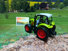 2er Set-Kindertraktor,neu ,Sandspielzeug,Kleinkindspielzeug,Bauernhoftraktor,ca.14cm