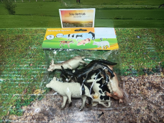 5 versch.Bauernhof Tiere,ca.:10cm, neu in OVP,Farm Tiere