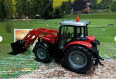 3653 - MF 894 mit Frontlader, Traktor, Bauernhof, 1:32