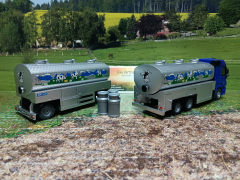 19391-Sonderangebot Art.Nr.:1939+1972-Milchsammelwagen und Anhänger,1:50,neu in OVP
