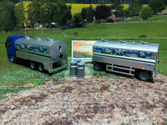19391-Sonderangebot Art.Nr.:1939+1972-Milchsammelwagen und Anhänger,1:50,neu in OVP