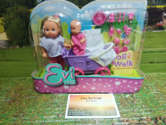 Evis Love Spielset inkl.2 Püppchen,Kinderwagen u.viel Zubehör,neu in OVP