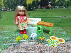 Evi Love Garden- Spielset inkl.Puppe,Hase u. viel Zubehör,neu in OVP