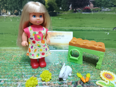 Evi Love Garden- Spielset inkl.Puppe,Hase u. viel Zubehör,neu in OVP