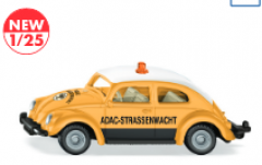 1561- VW Käfer ADAC, Neuheit 1/2025, Siku Blister, neu in OVP