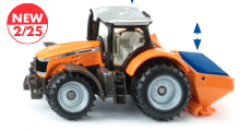 1563- Massey Ferguson mit Salzstreuer, Neuheit 2/25, Siku Blister,neu in OVP