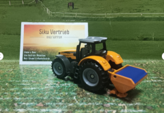 1563- Massey Ferguson mit Salzstreuer, Neuheit 2/25, Siku Blister,neu in OVP