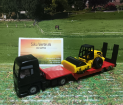 1760- MAN LKW mit Strassenwalze, Neuheit 2/25,neu in OVP