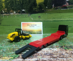 1760- MAN LKW mit Strassenwalze, Neuheit 2/25,neu in OVP