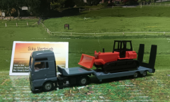 1762- MAN Lkw mit Planierraupe, Neuheit 2/25, neu in OVP