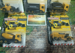 Majorette Construction 5x versch.Baufahrzeuge,1:64, metall/kunststoff,neu in OVP