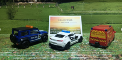 Majorette -Einsatz Fahrzeuge, 3er Set, Feuerwehr, Polizei , neu in OVP, 1:64